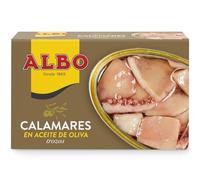 ALBO - Calamares Trozos en aceite de oliva, litografiado, f. a. OL-120