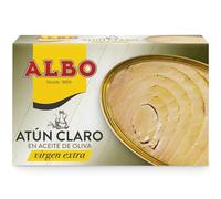 Albo Conserva de Atún Claro en Aceite de Oliva Virgen Extra, Lata 112 g