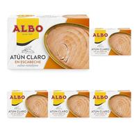 Albo Conserva de Atún Claro en Escabeche, Lata 112 g (Paquete de 5)