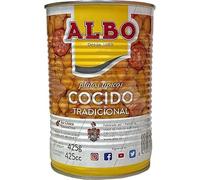Albo Conserva de Cocido Tradicional, Plato Preparado Sin Gluten, Lata 425 g