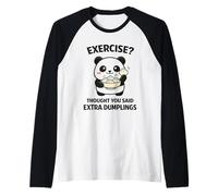 Albóndigas Extra Please Potstickers Pan Dumplings fritos Bao Camiseta Manga Raglan