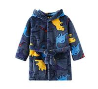 Albornoces de animados para niños pequeños, bebés, niños y niñas, con capucha, cálido, de franela, de noche, pijamas Algodón Hombre Pijamas Body Mujer