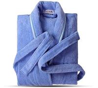 Albornoz 100% Toallas De Algodón Terry Robe Lovers Bata De Baño Suave Hombres Y Mujeres Nightrobe Ropa De Dormir Hombre Casual Hogar Suave Y Cómodo,7,SG