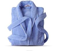Albornoz 100% Toallas De Algodón Terry Robe Lovers Bata De Baño Suave Hombres Y Mujeres Nightrobe Ropa De Dormir Hombre Casual Hogar Suave Y Cómodo,3,METRO