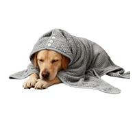 Albornoz absorbente para mascotas gatos perros | Abrigo de toalla para mascotas de lana de coral de secado rápido para bañarse, nadar viajar | Albornoz suave y cálido para perros para comodidad en