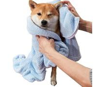Albornoz absorbente para perros - paño de secado rápido | Albornoz de tela suave y suave, perfecto para secar a los perros después de la ducha, un baño o un paseo bajo la lluvia