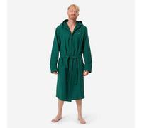 Albornoz Compacto Hombre Caqui/Verde Abeto Algodón Capucha XL