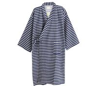 Albornoz de algodón para hombre, para mujer, kimono Yukata, kimono, pijama, bata, ligera, hasta la rodilla, bata de baño suelta, cómoda, funda de spa, cubierta de natación, con bolsillo