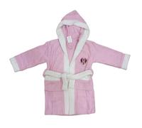 Albornoz de rizo 100% algodón Minnie Disney albornoz con capucha y cinturón para niños, Rosa, 7-8 Years