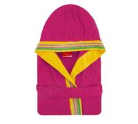 Albornoz de rizo con capucha GABEL Pongo fucsia JUNIOR
