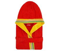 Albornoz de rizo con capucha GABEL Pongo rojo JUNIOR