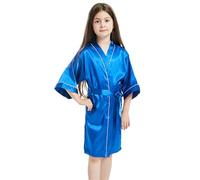 Albornoz de satén de seda para niños y niñas, tipo kimono, camisón, ropa de dormir Albornoz Mujer Talla M Mujer Original