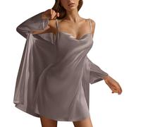 Albornoz, genérico, para mujer, 2026, espeso, de tela, toalla absorbente sexy, para hotel, noche, vestido de dormitorio (BU1, XXL), morado, L