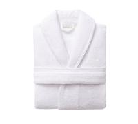 Albornoz L-XL 100% Algodón 360GSM Blanco con ribetes blancos Scalpers Home