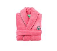 Albornoz l/xl 420gsm 100% algodon c/ logo bordado rosa core benetton