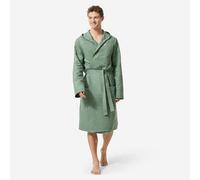 Albornoz Microfibra Hombre Verde Caqui/Eucalipto Compacto Capucha S