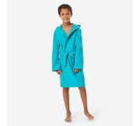 Albornoz Natación Niños Azul Turquesa Microfibra Compacto Capucha 113-122cm 5-6A