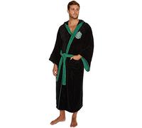 Groovy Slytherin Harry Potter-Albornoz con Capucha, Negro, Talla única Plus Tall para Hombres