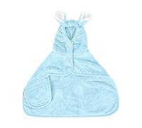 Albornoz para mascotas de secado rápido con toalla absorbente de forro polar coral para perros y gatos después de nadar en la piscina o visitar la playa, ideal para secar pequeñas medianas (azul cielo