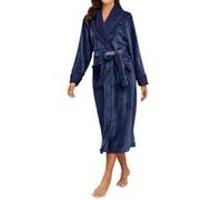 Albornoz para mujer, mullido y absorbente, albornoz largo y absorbente, albornoz para sauna, de forro polar, mullido, extra absorbente, para parejas, bañador, tallas grandes, albornoz para mujer