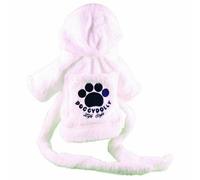 Albornoz para perros Carlinos de DoggyDolly, blanco, sólo talla S