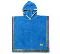Albornoz Poncho De Niño 85X85Cm 380 Gsm 100% Algodón Azul Kids