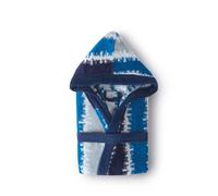 Albornoz tercipelo bolsa con capucha jacquard modelo Pacífico talla S