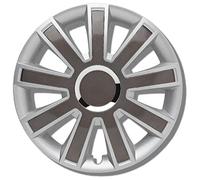 Albrecht 16 pulgadas plata/gris Embellecedores para llantas de acero, Embellecedores de ruedas Flash Made in EU - Sólo genuino en el embalaje de Albrecht