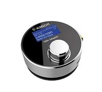Albrecht Adaptador de radio digital DR 54 DAB+ para radio de coche o sala de estar, 27259, transmisión inalámbrica mediante transmisor FM, salida auxiliar, color plateado/negro, pulsador