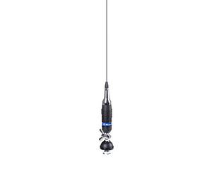 Albrecht Antena CB Midland Alan S9 Plus Código T638 con cable RG58 de 4 m, negro, plata