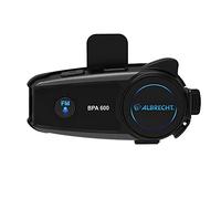 Albrecht Auriculares Bluetooth BPA 600 para Moto para Escuchar música, Llamadas y avisos de navegación Desde el Smartphone, Control por Voz, 15550