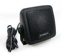 Albrecht CB 150 71150, Altavoz con Cable de 2m, Equipado con Jack de 3,5 mm, Potencia de Salida 6 W, Soporte de Montaje, Altavoz de Radio CB, Plástico a Prueba de Ralladuras, Negro