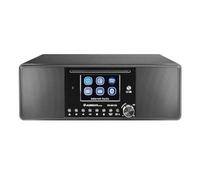 Albrecht DR 895 - Kit Compacto CD Dab+/FM/Internet/CD 27895, Color Negro con Pantalla a Color de 4", música estéreo y Podcast, USB, Control de la aplicación