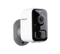 Albrecht Home SC 100 - Cámara de vigilancia WiFi 21500 Full HD visión Nocturna, IP65 Impermeable, Detector de Movimiento