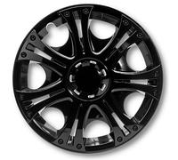 ALBRECHT automotive 49215 Tapacubos Aruba 15" pulgadas, 4 Unidades, Negro Plus
