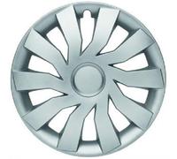 Albrecht tapacubos 15 pulgadas plata para llantas de acero - Tapacubos Hill de plástico con barnizado - Duradero en el embalaje original de Albrecht - Fabricado en la Europa