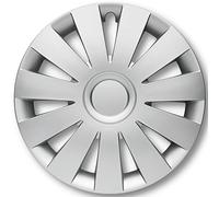 Albrecht tapacubos 15 pulgadas plata para llantas de acero - Tapacubos Strike de plástico con barnizado - Duradero en el embalaje original de Albrecht - Fabricado en la Europa