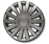 Albrecht tapacubos 16 pulgadas gris para llantas de acero - Tapacubos Wind de plásticocon barnizado - Duradero en el em balaje original de Albrecht - Fabricado en la Europa