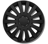 Albrecht tapacubos 17 pulgadas negro mate para llantas de acero - Tapacubos Wind de plástico de alta calidad con barnizado - Duradero en el embalaje original de Albrecht - Fabricado en la UE