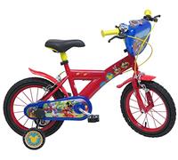 albri 14 Pulgadas, Bicicleta Mickey Mouse Niño, Rojo