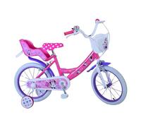 albri Niña de 16 Pulgadas, Bicicleta Disney Minnie, Rosa