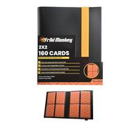 Álbum 160 cartas coleccionables - 4 Bolsillos por página- Álbum 2x2 huecos por página, PP sin PVC, cierre banda elástica - Binder resistente para cartas TCG Friki Monkey