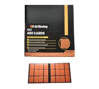 Álbum 480 cartas coleccionables - 12 Bolsillos por página - Álbum 4x3 huecos por página, PP sin PVC, cierre elástico - Binder extragrande para cartas TCG Friki Monkey