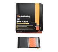 Álbum 60 cartas coleccionables - 1 Bolsillo por página - Álbum PP sin PVC, cierre elástico - Binder compacto para cartas TCG Friki Monkey