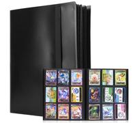 Album Cartas 4 Bolsillos, Carpeta Álbum para Cartas, Album de Tarjetas Coleccionables, Álbum de Carta con 20 Paginas, para 360 Carta de Colección de Futbol YuGiOh TCG, Tarjetas de Tamaño Estándar