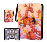 Album Cartas,50 Páginas 400 Cartas Álbum,Impermeable Transparente PU Portátil,Compatible Varias carta,Regalo para Niños