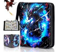 Album cartas, Álbum De Cartas Coleccionables 50 Páginas con Capacidad para 900 Tarjetas, cuadernos para tarjetas coleccionables, Carpeta de Tarjetas de PU Impermeable, Regalo para Niños