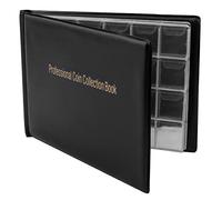 Album Coleccion 240 Bolsillos, Libro para Coleccionar Todas las Monedas, Clasificador para Coleccionistas (Negro)