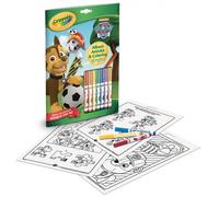 Crayola - Album Actividades & Colorea Paw Patrol, 32 Paginas para Colorear y 7 Rotuladores Lavables, Actividad Creativa para el Hogar o Viajes, 04-6918G