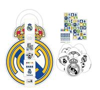 Álbum de Actividades Coloreable Real Madrid - Libro para Niños con Stickers, Pinturas y Hojas para Colorear Temática del Real Madrid, Ideal para Pequeños Fans del Fútbol y las Manualidades